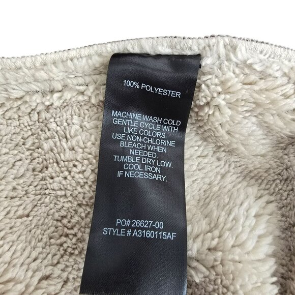 Mens Red & Gray Plaid Fleece Jacket Full Zip Size Small Voyager NWT JJ4109 - Picture 15 of 16